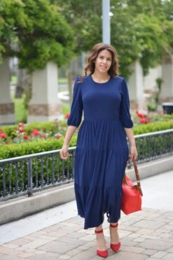 Marbella Navy Maxi Dress -Women Dresses Store 02CA40D1 BD26 4CCA BFC9 B5303301E1BD
