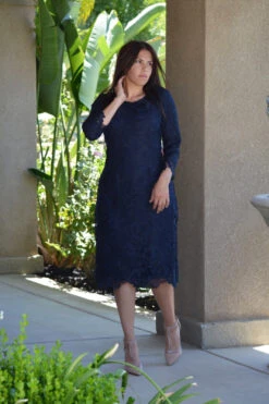 Seville Navy Lace Dress -Women Dresses Store 03DC820D 03DE 4C69 91BE 2B94B4F1DFD2