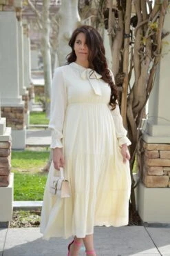 Jordan Ecru Embroidered Maxi Dress -Women Dresses Store 044E4150 F1D1 42FA 8A44 1EE18DC95D99