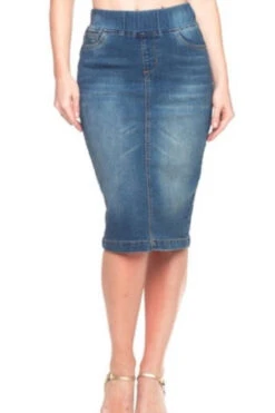 Justine Denim Skirt (sewed Hem) -Women Dresses Store 0732589F D69D 471E A161 D1FE222BBFE7