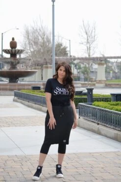 Pisa Black Athletic Skirt (capri Leggings) -Women Dresses Store 08BCAA3F F90A 406C A665 FA922FB6A322