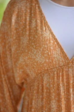 Adele Peach Floral Midi Dress -Women Dresses Store 09199EB6 18EF 4AE4 A582 7CE3E0DC560F