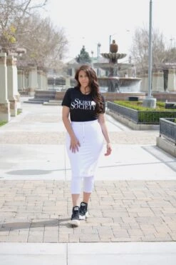 Pisa White Athletic Skirt (capri Leggings) -Women Dresses Store 09B1267C 7504 41C7 9D89 57B21BD71EEF