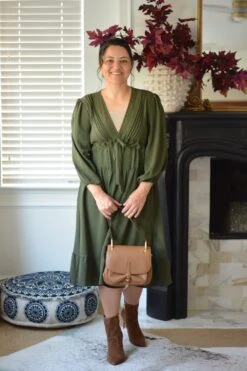 Tamara Dark Olive Green Dress -Women Dresses Store 0A93BBE9 631C 4650 AF07 9159F9180CF4