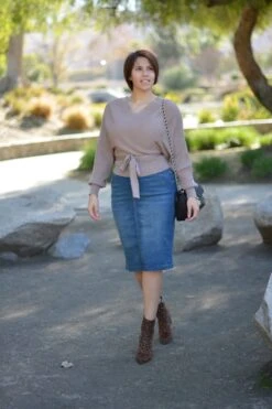 Justine Denim Skirt (sewed Hem) -Women Dresses Store 0B5A6F70 9464 4183 9140 960203773053