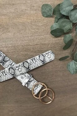 Eva Snake Belt (Gold Buckle)