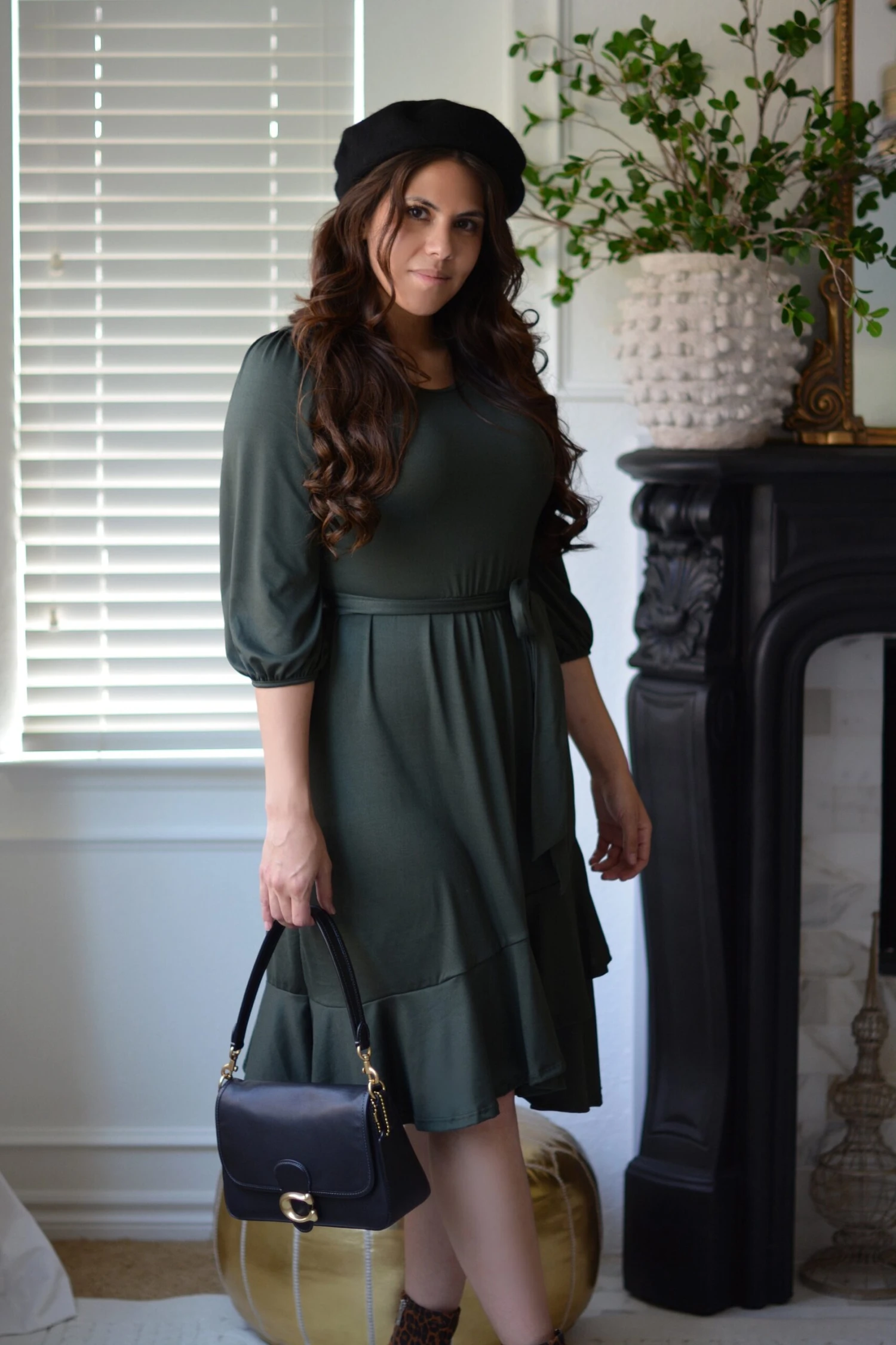 Cadence Dark Olive Dress 7 Cadence Dark Olive Dress - Image 5