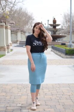 Pisa Teal Athletic Skirt (capri Leggings) -Women Dresses Store 0E943C7B 25ED 4C6E AAE9 3FDA6698095F