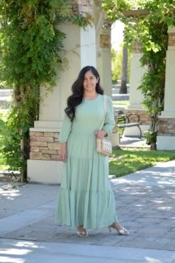 Marbella Sage Maxi Dress -Women Dresses Store 1070F9F6 B972 4FB6 9F2E 503320EC5A26