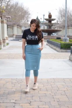 Pisa Teal Athletic Skirt (capri Leggings) -Women Dresses Store 123638AE 7012 4339 8F5D F1DC3C131084