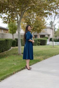 Valencia Teal Midi Dress -Women Dresses Store 1299C5F4 8E0B 4535 8BEE 0942144076AD