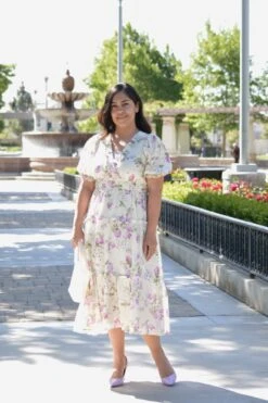 Viola Pink Floral Dress -Women Dresses Store 12A5A510 9413 4F60 B976 BCB3ADF5241E