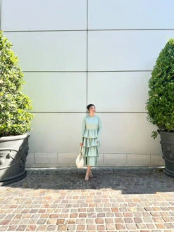 Amalfi Sage Ruffled Dress -Women Dresses Store 1460B367 2056 47EE BF3A 4D2DAC283A48