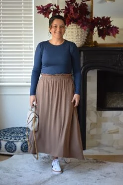 Mary Navy Longsleeve Tee -Women Dresses Store 1605F5FB 6F16 47D7 86AB 5CD1D75573AF