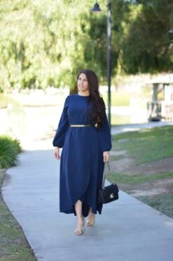 New Paris Navy Maxi Dress -Women Dresses Store 18B7C490 024E 40C3 8D2A 54C6FAED4D50