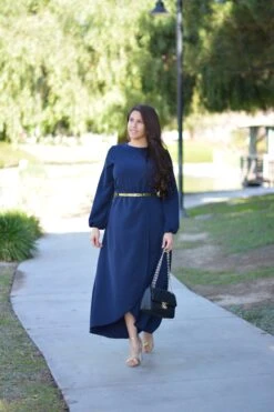 New Paris Navy Maxi Dress -Women Dresses Store 1C3A13EA AD4B 4E8A B20D 48E49F9E844D