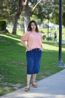 Peyton Dark Denim Skirt -Women Dresses Store 1DAB3A4C CC06 4E47 8A9E BF288A07BD30