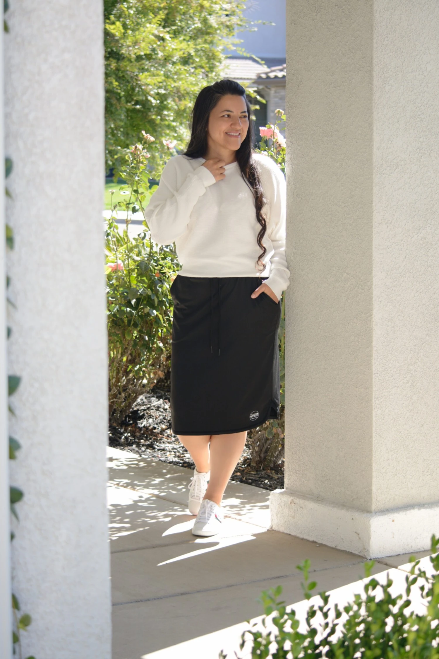 Palermo Black Athletic Skirt (hidden Leggings)