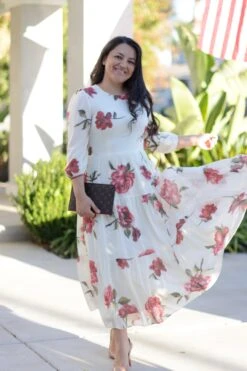 Marbella Ivory Rose Maxi Dress -Women Dresses Store 1E1D71E8 FB80 46FA ADA2 3F8CFCEC1C51