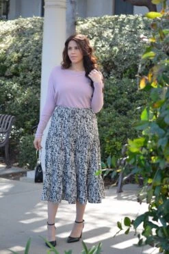 Antonia Black Floral Midi Skirt -Women Dresses Store 1EB2DA78 C0CE 48F5 946F 6472140A397F