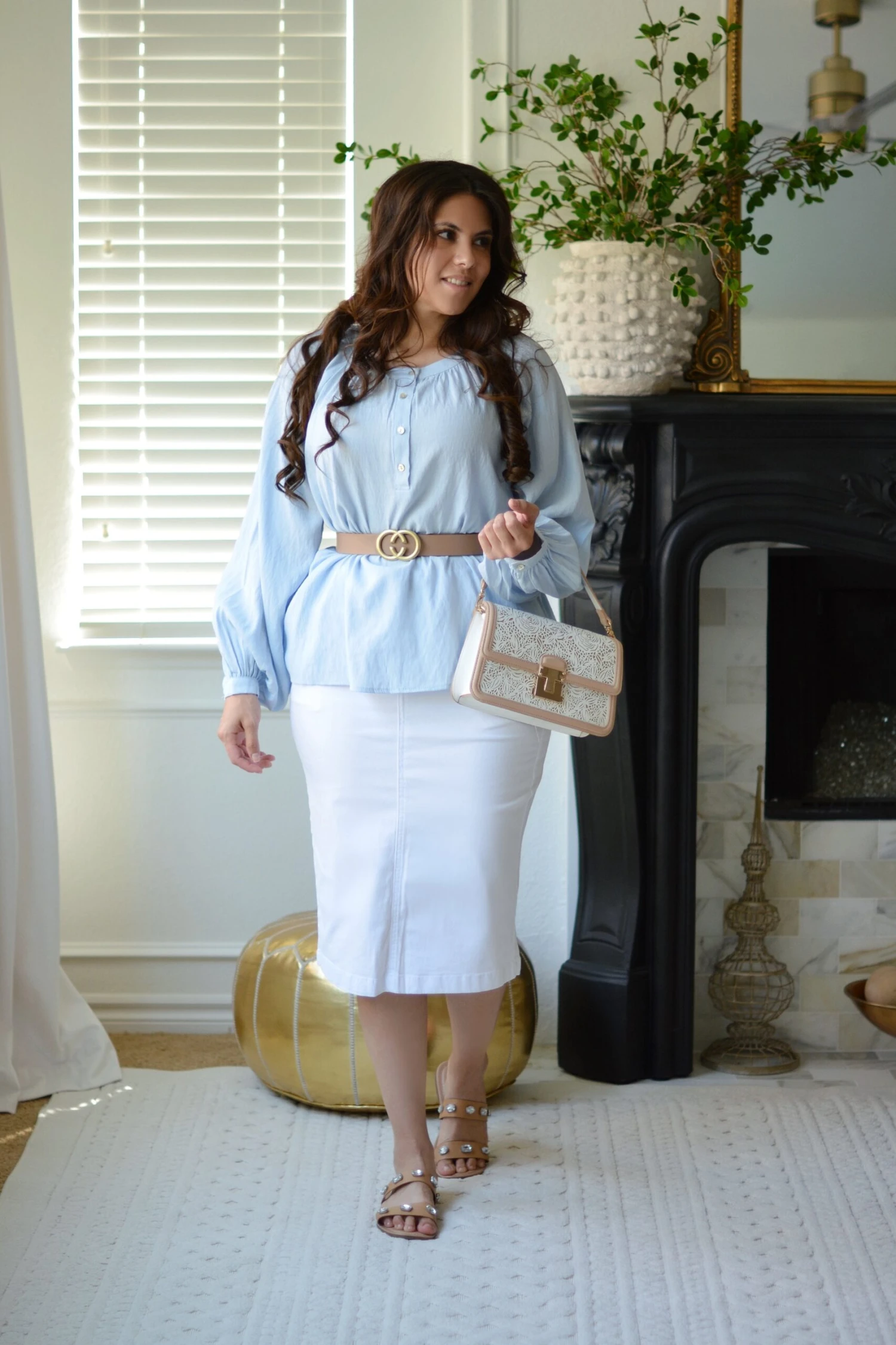 Brenda White Denim Skirt 3 Brenda White Denim Skirt