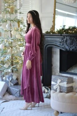 Cameo Pink Velvet Maxi Dress -Women Dresses Store 2427FAFF 9A54 47B6 A1E1 B8B2FE11AF4A 8d8d0e60 acf5 46df 84c0 db5d025ae1ca