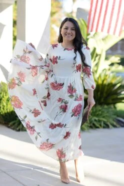 Marbella Ivory Rose Maxi Dress -Women Dresses Store 25E9D21F 32EB 431A B3E1 BFFB0604F5A3