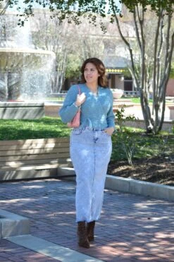 Sofia Acid Wash Maxi Length Denim Skirt -Women Dresses Store 2715F04D 0C50 46D9 ABDE 898F00AFBFAE