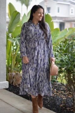 Drea Navy Dot Dress -Women Dresses Store 274A1A31 E90E 43D9 91C5 2486B65D979F