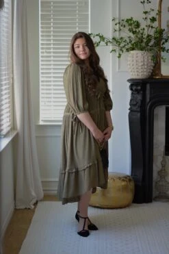 Hollie Olive Green Dress -Women Dresses Store 285A425A 1A57 44C6 8B34 5CC4AC9C53C4