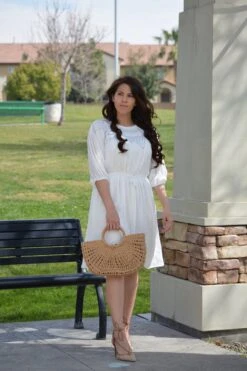 Brianna White Smocked Dress -Women Dresses Store 2FD7E0B5 79E5 4F68 9F52 5443A13EBCC1