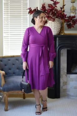 Chantal Magenta Knit Dress -Women Dresses Store 311194B6 DB4A 43D7 9CD2 9C1EA768B55C