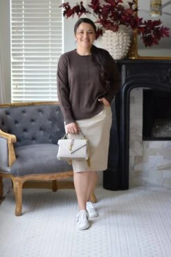 Amanda Taupe Denim Skirt -Women Dresses Store 32E3D32E AA7B 452A B028 B4BBE831A95E