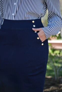 Petra Dark Denim Skirt (Skirt Society Exclusive) -Women Dresses Store 3422E203 F794 494B A95E 29057FD48959