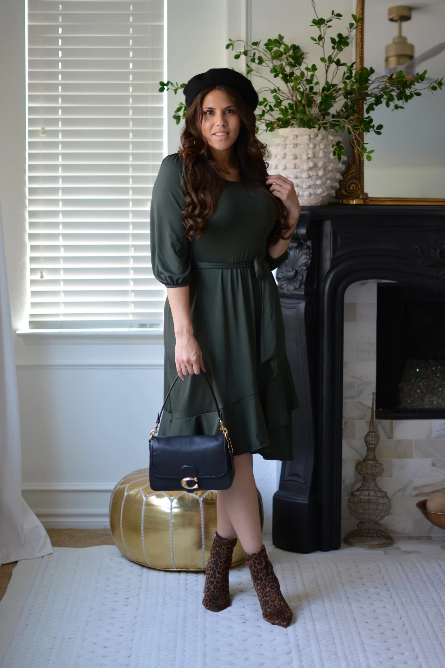 Cadence Dark Olive Dress 9 Cadence Dark Olive Dress - Image 7