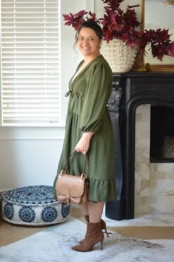 Tamara Dark Olive Green Dress -Women Dresses Store 384BEC56 1344 4648 AD0F 45F3A9F1D188