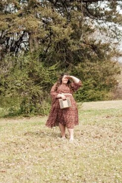 Asher Burgundy Floral Textured Dress -Women Dresses Store 386C9CD5 3D76 47C0 B1B3 62590780594E