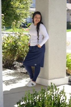 Palermo Navy Athletic Skirt (long Leggings) -Women Dresses Store 3AFC76C7 2470 42E4 AF39 7943C4F88BCF