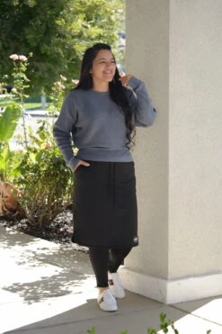 Palermo Black Athletic Skirt (long Leggings) -Women Dresses Store 3DFA8663 A497 4BAC AE40 A05846F36E94