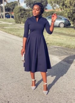 Santorini Navy Blue Dress -Women Dresses Store 3E0DC24A 3826 4503 86DC C3352CCDAF08