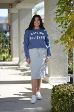 Aubrey Heathergray Sweatskirt -Women Dresses Store 3E61AAE6 CE16 4A61 8E83 197DDAF5D612