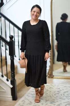 Octavia Black Eyelet Dress -Women Dresses Store 4349129C A825 4721 AC68 56AFCC69B863