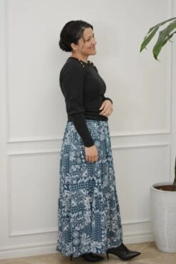 Maggie Teal Maxi Skirt -Women Dresses Store 4BBB3EA5 30C6 49E9 B11D BD255CE209F9