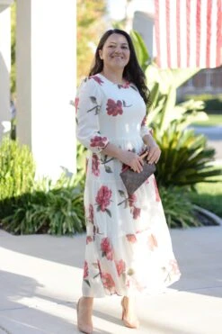 Marbella Ivory Rose Maxi Dress -Women Dresses Store 4D752BBB 499D 46FC 99E4 AA9C78C50785