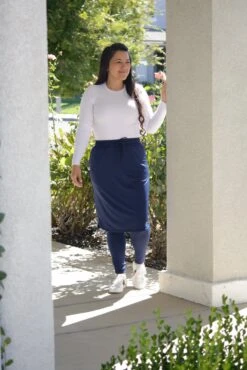 Palermo Navy Athletic Skirt (long Leggings) -Women Dresses Store 4DB3A15A 811B 4018 8A06 E3189F020471