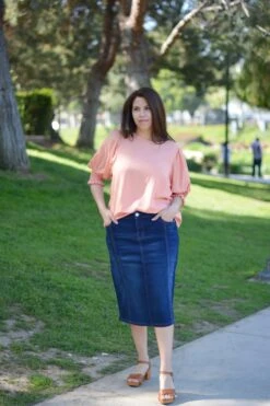 Peyton Dark Denim Skirt -Women Dresses Store 4EAE7C28 D4A6 476F A624 C12CF4347312