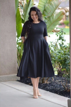 Millie Black Full Midi Dress -Women Dresses Store 50E58EBA D7EB 456B 8B6C 9EAA17F96CA3 745738a3 ce31 4a4c a61c 694a84ccdd86