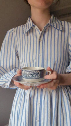 Soleil Light Blue Stripe Dress -Women Dresses Store 50F21B9D AF96 40D3 8DA3 A580507DB86C