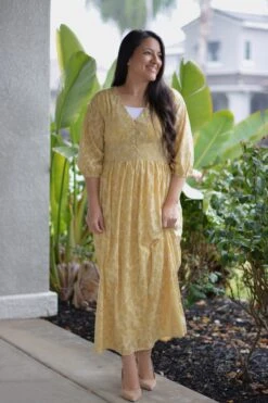 Julisa Yellow Floral Dress -Women Dresses Store 512A531F 704F 4786 82EE 5C7D69BAA92B