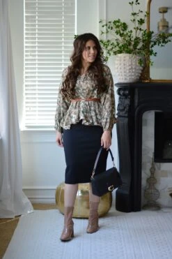 Makayla Cotton Pencil Skirt (5 Colors)